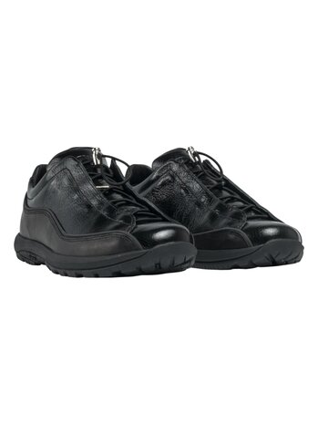 Diemme DIEMME LICATA CRACKLED PATENT LEATHER SNEAKERS BLACK