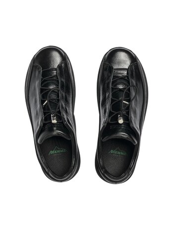 Diemme DIEMME LICATA CRACKLED PATENT LEATHER SNEAKERS BLACK