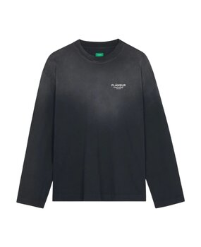 FLÂNEUR SOUND & DESIGN LONGSLEEVE T-SHIRT WASHED BLACK
