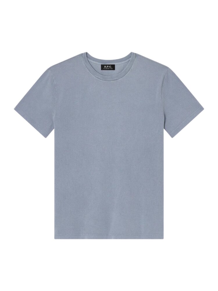 A.P.C. A.P.C. PARIS MANCHE COURTE BACKPRINT T-SHIRT BLUE