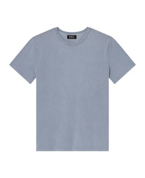 A.P.C. A.P.C. PARIS MANCHE COURTE BACKPRINT T-SHIRT BLUE
