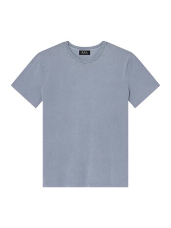 A.P.C. A.P.C. PARIS MANCHE COURTE BACKPRINT T-SHIRT BLUE