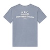 A.P.C. A.P.C. PARIS MANCHE COURTE BACKPRINT T-SHIRT BLUE