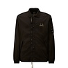 C.P. Company C.P. COMPANY CHROME-R GRAPHIC ZIPPED OVERSHIRT BLACK