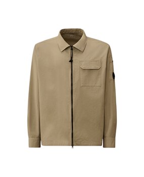 C.P. Company C.P. COMPANY ORGANIC GABARDINE ZIPPED LENS OVERSHIRT DOVE