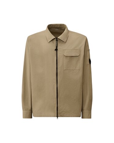 C.P. Company C.P. COMPANY ORGANIC GABARDINE ZIPPED LENS OVERSHIRT DOVE