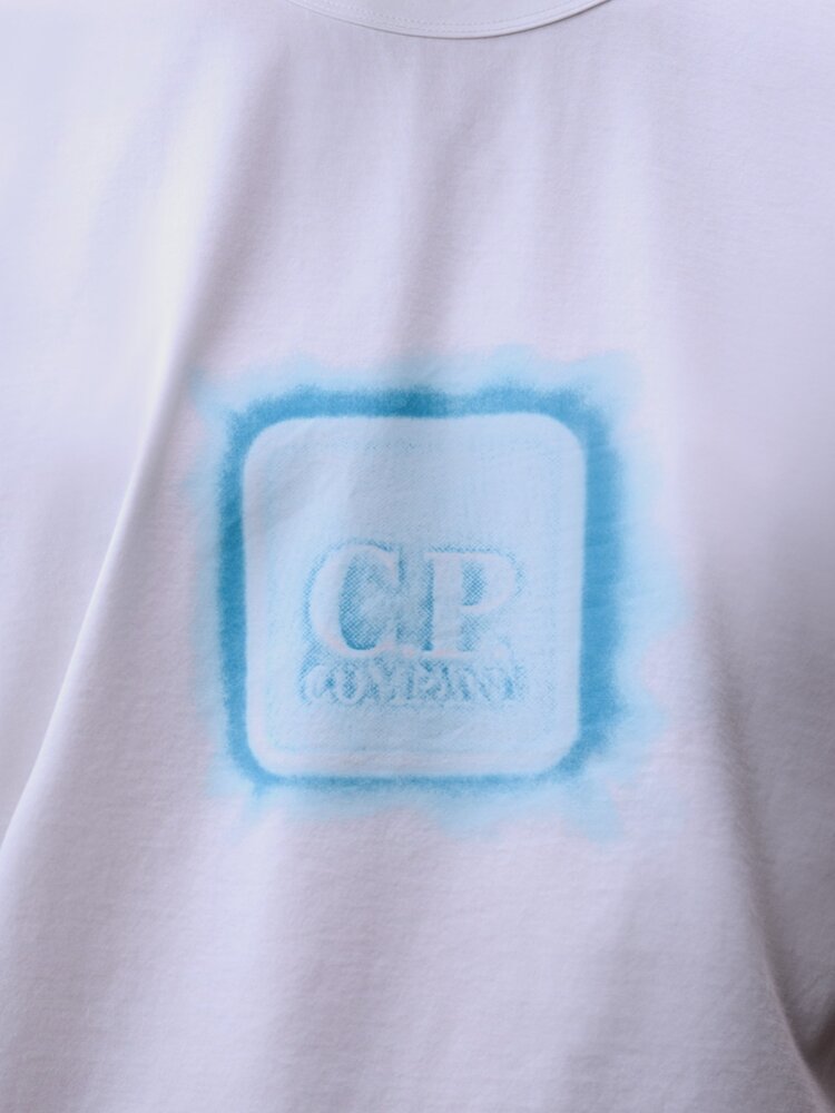 C.P. Company C.P. COMPANY METROPOLIS SERIES MERCERIZED JERSEY T-SHIRT WHITE