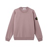 Stone Island STONE ISLAND ORGANIC COTTON FLEECE SWEATER PURPLE GREY