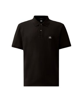 C.P. Company C.P.  COMPANY STRETCH PIQUET SHORT SLEEVE POLO ZWART