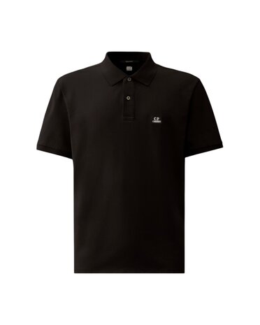 C.P. Company C.P.  COMPANY STRETCH PIQUET SHORT SLEEVE POLO ZWART
