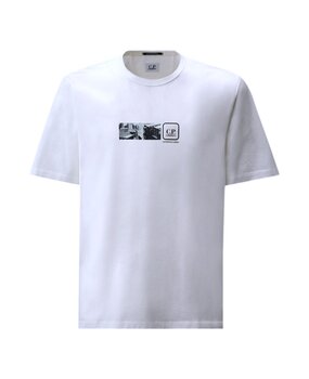 C.P. Company C.P. COMPANY METROPOLIS SERIES MERCERIZED JERSEY T-SHIRT WHITE