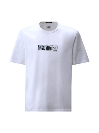 C.P. Company C.P. COMPANY METROPOLIS SERIES MERCERIZED JERSEY T-SHIRT WHITE