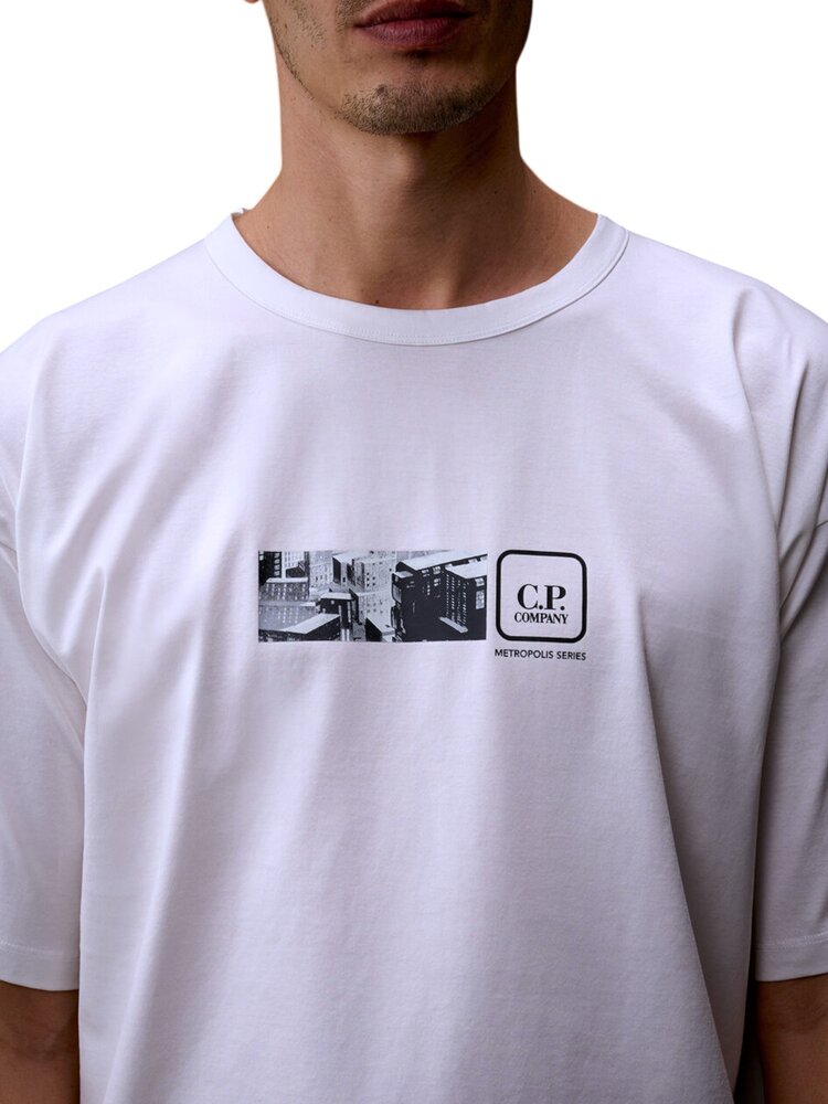 C.P. Company C.P. COMPANY METROPOLIS SERIES MERCERIZED JERSEY T-SHIRT WHITE
