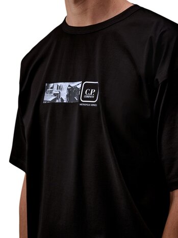 C.P. Company C.P. COMPANY METROPOLIS SERIES MERCERIZED JERSEY BLACK C.P. Company C.P. COMPANY METROPOLIS SERIES MERCERIZED JERSEY BLACK
