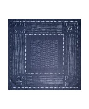 C.P. Company C.P. COMPANY MUSLIN LOGO BANDANA SCARF NAVY