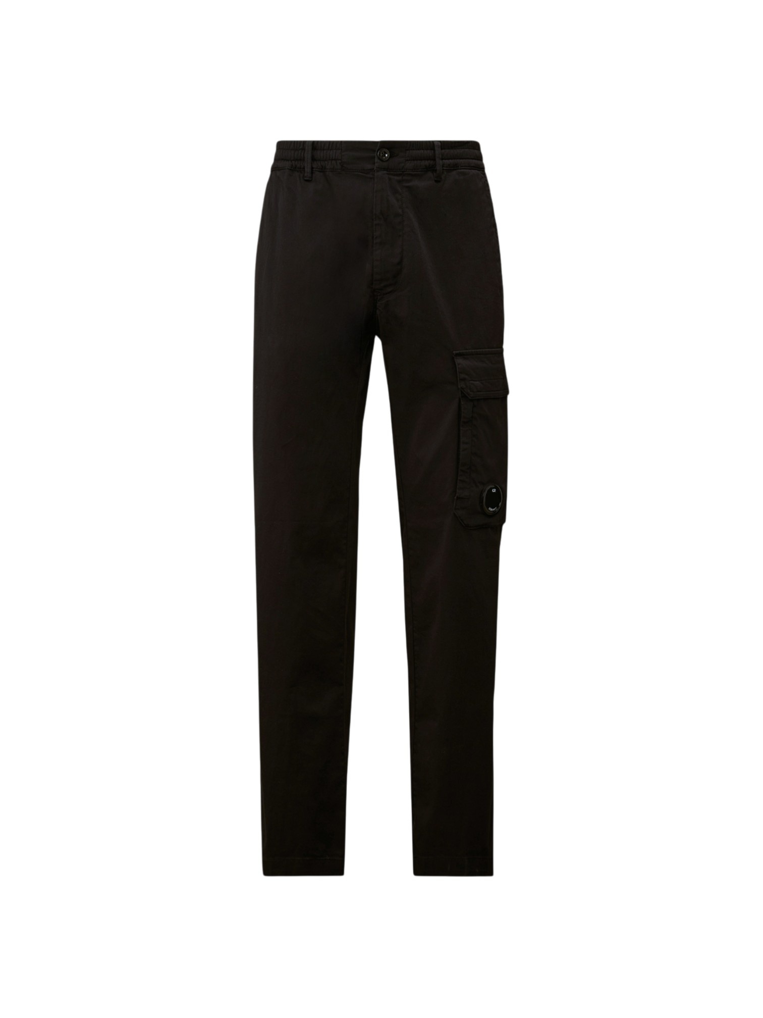 C.P. COMPANY STRETCH SATEEN CARGO PANTS BLACK - Vic