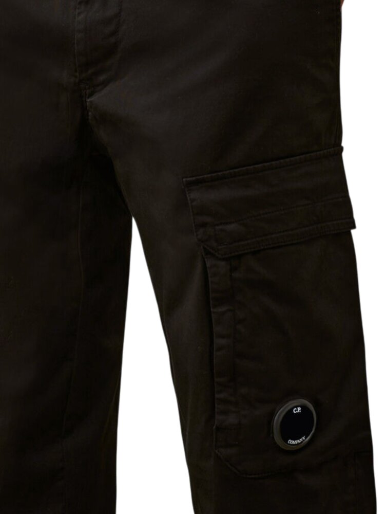 C.P. Company C.P. COMPANY STRETCH SATEEN CARGO PANTS BLACK C.P. Company C.P. COMPANY STRETCH SATEEN CARGO PANTS BLACK