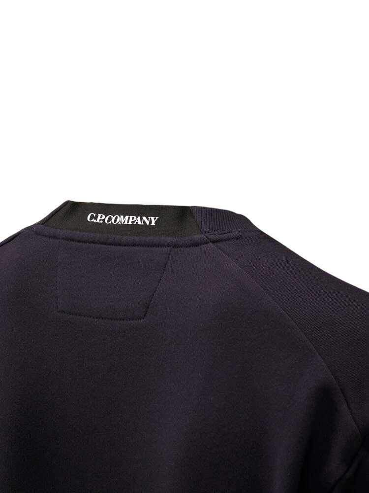 C.P. Company C.P. COMPANY DIAGONAL RAISED FLEECE CREWNECK LENS SWEATER TOTAL ECLIPSE