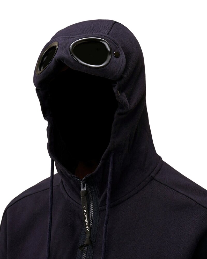 C.P. Company C.P. COMPANY DIAGONAL RAISED FLEECE GOGGLE SWEATVEST TOTAL ECLIPSE NAVY