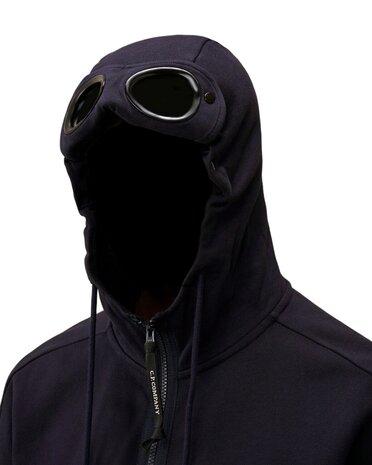 C.P. Company C.P. COMPANY DIAGONAL RAISED FLEECE GOGGLE SWEATVEST TOTAL ECLIPSE NAVY