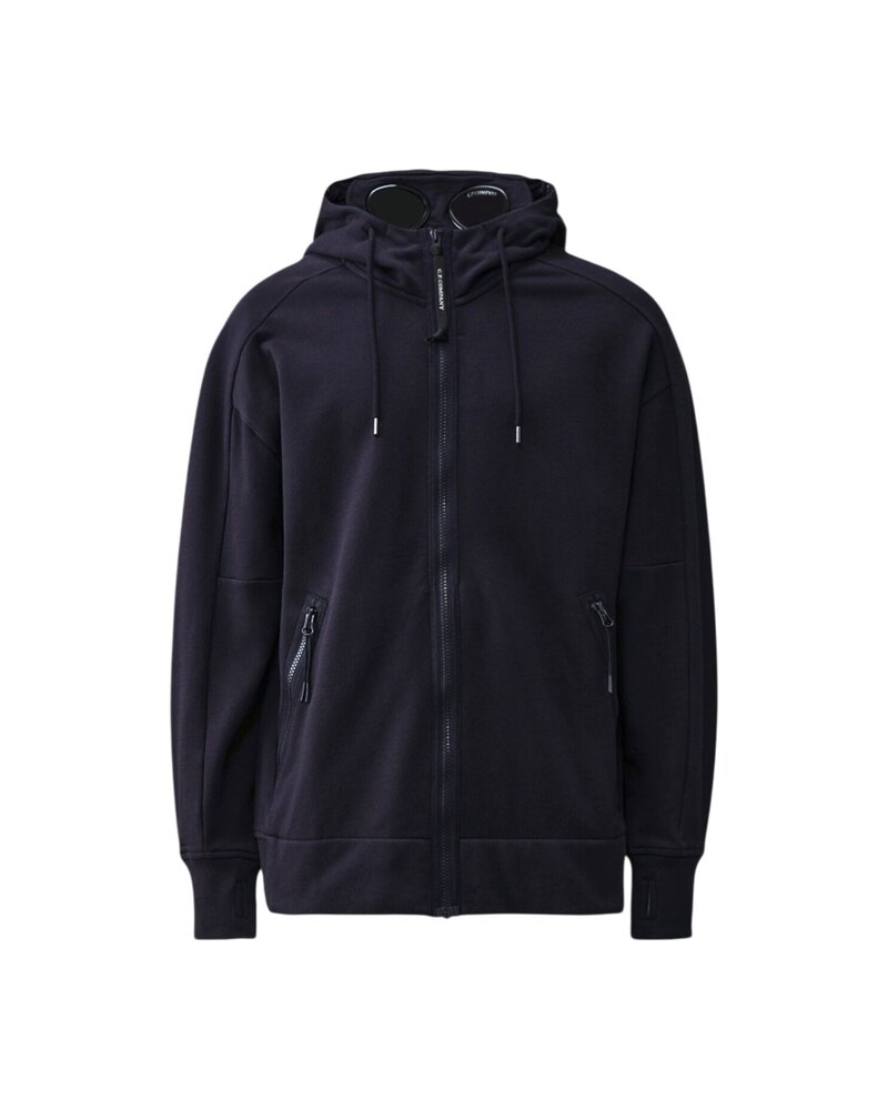 C.P. Company C.P. COMPANY DIAGONAL RAISED FLEECE GOGGLE SWEATVEST TOTAL ECLIPSE NAVY