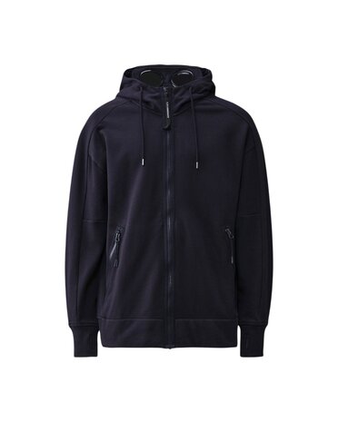 C.P. Company C.P. COMPANY DIAGONAL RAISED FLEECE GOGGLE SWEATVEST TOTAL ECLIPSE NAVY