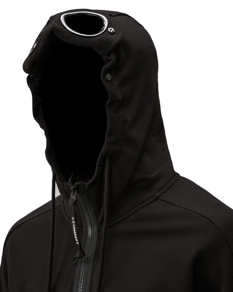 C.P. Company C.P. COMPANY DIAGONAL RAISED FLEECE GOGGLE SWEATVEST BLACK