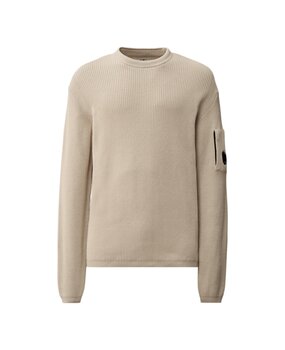 C.P. Company C.P. COMPANY COTTON SEA ISLAND RIBS CREWNECK LENS SWEATER DEW