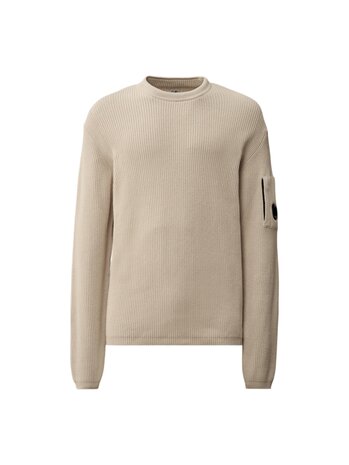 C.P. Company C.P. COMPANY COTTON SEA ISLAND RIBS CREWNECK LENS SWEATER DEW