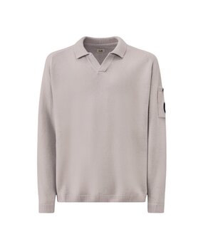 C.P. Company C.P. COMPANY COTTON CHENILLE POLO LENS SWEATER DOVE