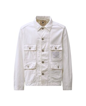 C.P. Company C.P. COMPANY BULL DENIM FIELD JACKET GAUZE WHITE