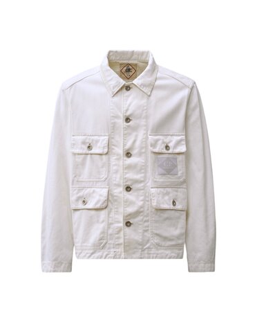 C.P. Company C.P. COMPANY BULL DENIM FIELD JACKET GAUZE WHITE