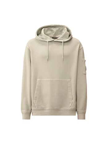 C.P. Company C.P. COMPANY DIAGONAL FLEECE HOODED LENS SWEATER DEW