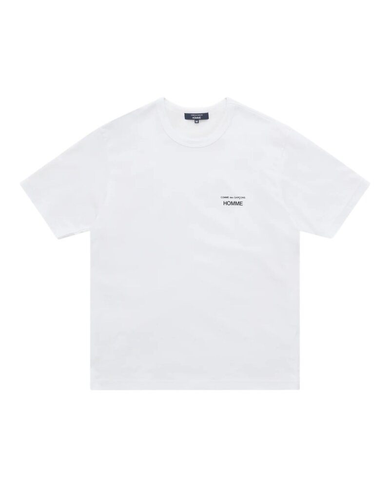 Comme des Garcons Homme COMME DES GARÇONS HOMME LOGO T-SHIRT WHITE
