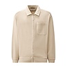C.P. Company C.P. COMPANY COMBED JERSEY BOXY SIP SWEATVEST DEW BEIGE