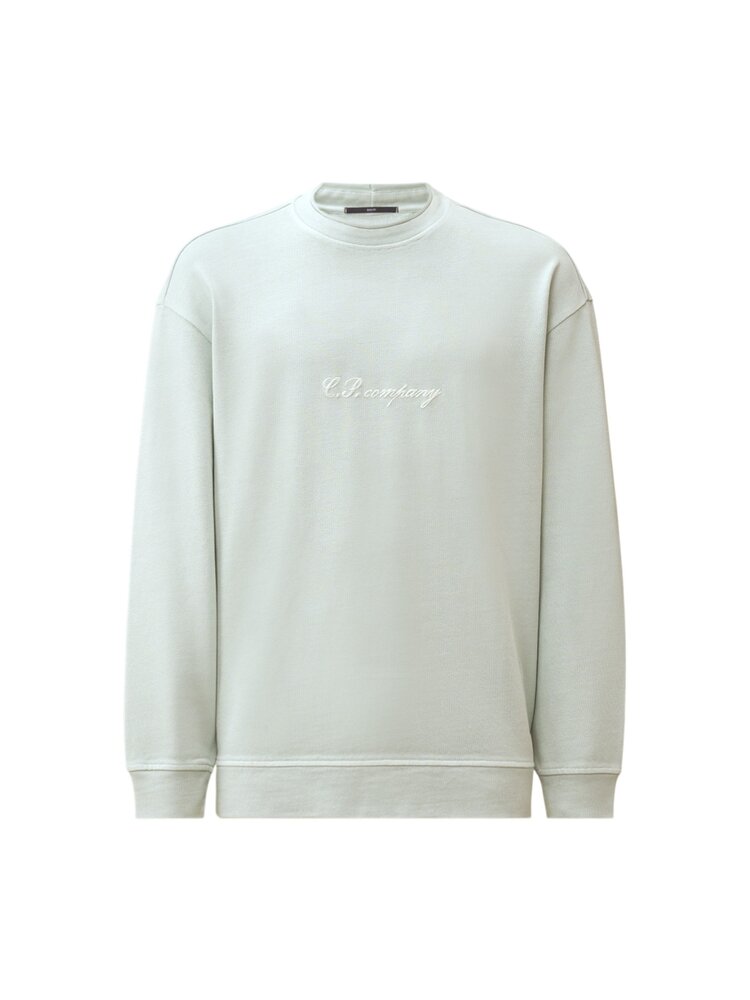C.P. Company C.P. COMPANY COMBED JERSEY BOXY MOCKNECK SWEATER MISTY BLUE