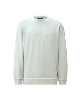 C.P. Company C.P. COMPANY COMBED JERSEY BOXY MOCKNECK SWEATER MISTY BLUE