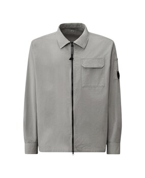 C.P. Company C.P. COMPANY ORGANIC GABARDINE ZIPPED LENS OVERSHIRT DOVE