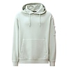 C.P. Company COTTON DIAGONAL FLEECE HOODED LENS SWEATSHIRT MISTY BLUE
