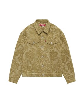 Commes des Garcons Junya Watanabe COMME DES GARÇONS JUNYA WATANABE X LEVI'S JACQUARD FLORAL JACKET BEIGE