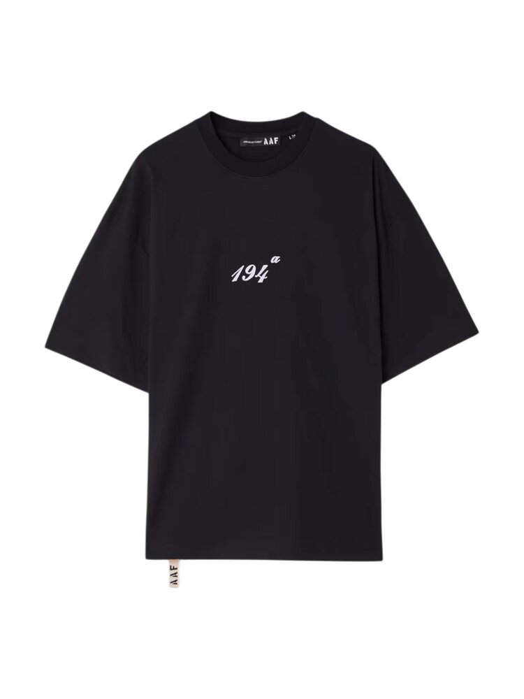 Applied Art Forms APPLIED ART FORMS 194-A GRAPHIC OVERSIZED T-SHIRT BLACK