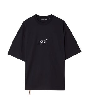 Applied Art Forms APPLIED ART FORMS 194-A GRAPHIC OVERSIZED T-SHIRT BLACK