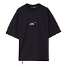 Applied Art Forms APPLIED ART FORMS 194-A GRAPHIC OVERSIZED T-SHIRT BLACK