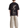 Applied Art Forms APPLIED ART FORMS 194-A GRAPHIC OVERSIZED T-SHIRT BLACK