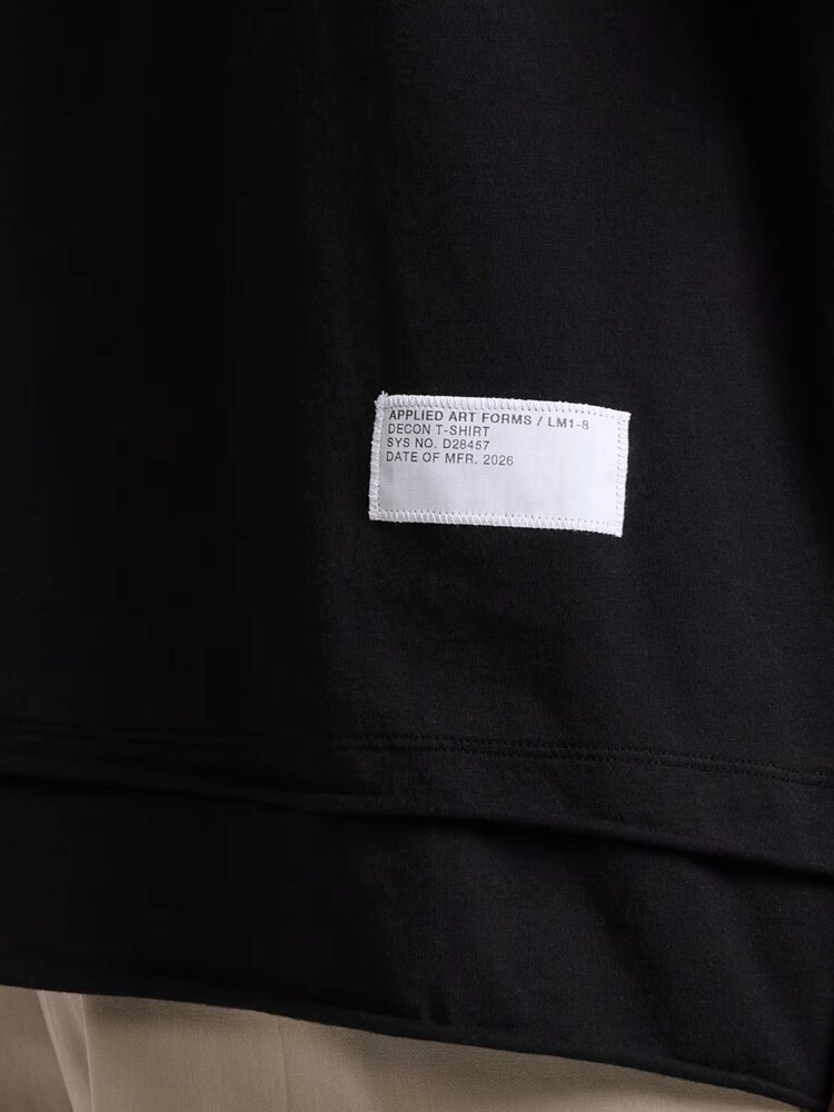 Applied Art Forms APPLIED ART FORMS LM1-8 DECON T-SHIRT BLACK