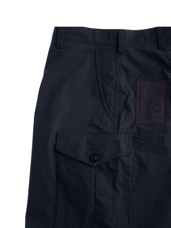 Ten C TEN C STRAIGHT-LEG PIECE DYED SHORTS NAVY