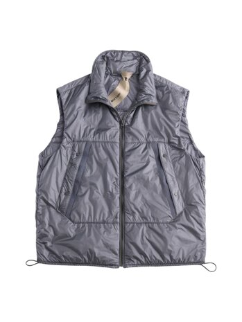 Ten C TEN C PIECE DYED RIP STOP BODYWARMER VEST GREY