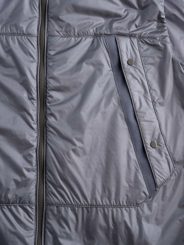 Ten C TEN C PIECE DYED RIP STOP BODYWARMER VEST GREY