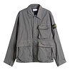 Stone Island STONE ISLAND CRINKLE REPS NY COACH JACKET PEARL GREY