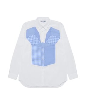 Comme des Garcons Shirt COMME DES GARÇONS SHIRT GEOMETRIC CHECK PATTERN SHIRT WHITE/MIX